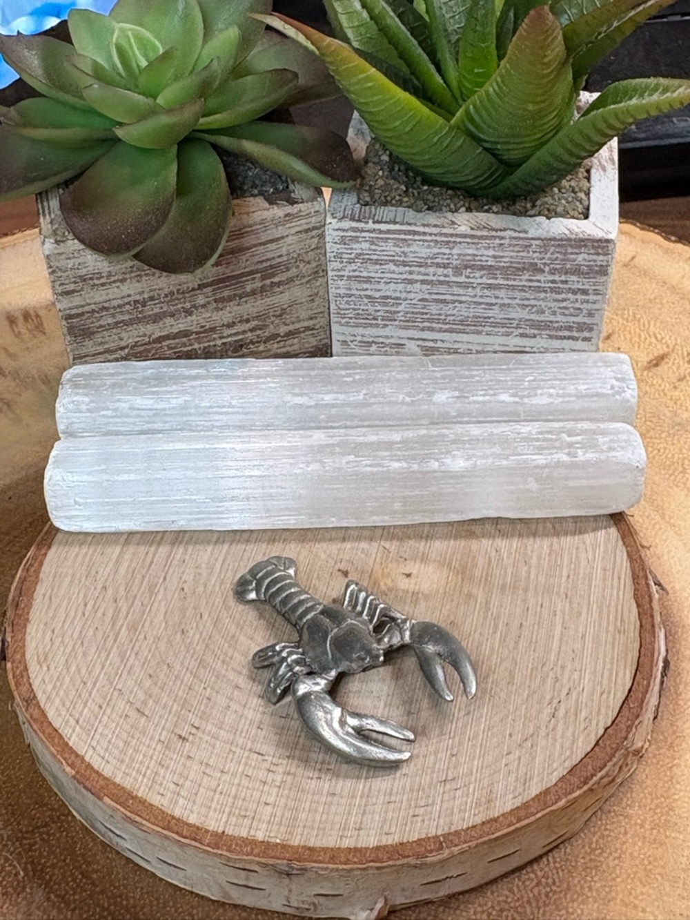 Vintage Silver Lobster Brooch Pin